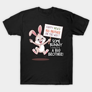 Some Bunny is Going to Be a Big Brother Funny Announcement T-Shirt